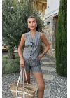 Carla Işıltılı Yelek Şort Takım 9821