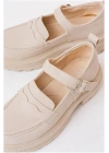 Kadın Tabanlı Tempo Yüksek Süet Modern Loafer Ayakkabı