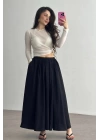 Cepli keten etek siyah kz24