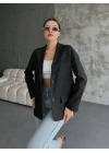 Çizgi Desenli Ceket