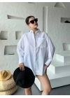 Çizgili Oversize Gömlek