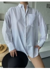 Çizgili Oversize Gömlek