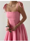 Clara Askılı Mini Elbise