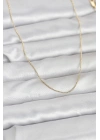 CM 14K Gold Renk İnce Top Zincirli 60 cm Kadın Kolye