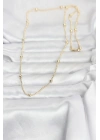 CM 14K Gold Renk Top Zincir 60 cm Kadın Kolye