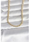 CM 14K Gold Renk Zincir Model 60 cm Kadın Kolye