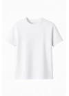 Çocuk Arka Sizin Tasarımınız Basic Tshirt - Beyaz