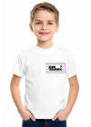 Çocuk Ön Arka Sizin Tasarımınız Basic Tshirt - Beyaz