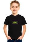 Çocuk Ön Arka Sizin Tasarımınız Basic Tshirt - Siyah