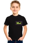 Çocuk Ön Arka Sizin Tasarımınız Basic Tshirt - Siyah