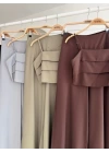Crop Plazzo Pantolon Takım 10155-08