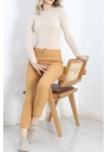Dabıl Bağcıklı Pantolon Sütlükahve - 20138.1884.