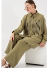 Desenli Tunik Pantolon İkili Takım 6720 - Çağla
