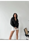 Dökümlü Saten Gömlek