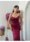 Dora Çiçek Detaylı Elbise