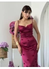 Dora Çiçek Detaylı Elbise