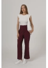 Duble Paça Pantolon - Bordo