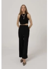 Duble Paça Pantolon - Siyah