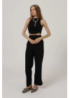 Duble Paça Pantolon - Siyah