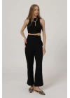 Duble Paça Pantolon - Siyah