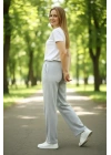 Düz Paça Beli Lastikli İpli Günlük Spor Eşofman Altı Rahat Fit - Gri