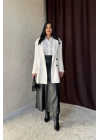 Ekru Tüylü Yumoş Kaban