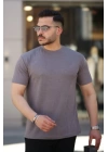 Erkek Ağaç Kabuğu Desenli Kısa Kollu T-shirt