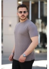 Erkek Ağaç Kabuğu Desenli Kısa Kollu T-shirt