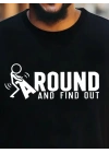 Erkek Around Baskılı Süprem T-shirt