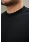 Erkek Basic Oversize Double Face Kumaş Kısa Kollu Tshirt