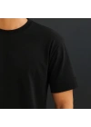 Erkek Basic Oversize Double Face Kumaş Kısa Kollu Tshirt