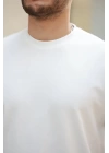 Erkek Basic Oversize Double Face Kumaş Kısa Kollu Tshirt