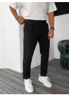 Erkek Belden Düğmeli Cepli Dokuma Pantolon