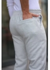 Erkek Beli Bağcıklı Duble Paça örme Pamuklu Kumaş Jogger Pantolon