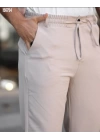 Erkek Beli Bağcıklı Jogger Pantolon