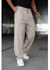 Erkek Beli Lastikli Baggy Pantolon