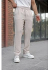 Erkek Beli Lastikli Pera Keten Pantolon