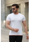 Erkek Bisiklet Yaka Kısa Kollu Tişört