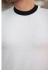 Erkek Bisiklet Yaka örme Pamuklu Kumaş Kısa Kollu T-shirt