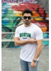 Erkek Boston Baskılı Süprem T-shirt