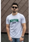 Erkek Boston Baskılı Süprem T-shirt