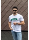 Erkek Boston Baskılı Süprem T-shirt