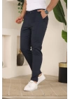 Erkek Casual Slim Fit Cord Desenli Kumaş Pantolon