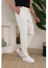 Erkek Casual Slim Fit Cord Desenli Kumaş Pantolon