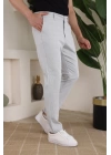 Erkek Casual Slim Fit Cord Desenli Kumaş Pantolon