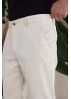 Erkek Casual Slim Fit Cord Desenli Kumaş Pantolon