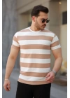 Erkek çift Renk Pamuklu örme Kumaş Kısa Kollu T-shirt