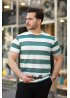 Erkek çift Renk Pamuklu örme Kumaş Kısa Kollu T-shirt
