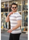 Erkek çift Renk Pamuklu örme Kumaş Kısa Kollu T-shirt