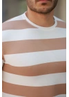 Erkek çift Renk Pamuklu örme Kumaş Kısa Kollu T-shirt